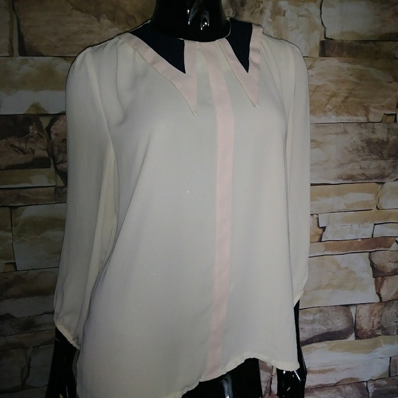 Mina UK Colorblock blouse Sz M - Picture 3 of 8